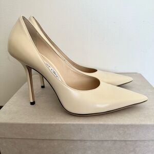 Brand new authentic Jimmy Choo linen 100mm pumps